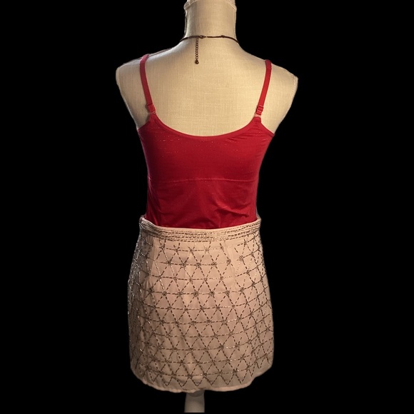 XXI Forever 21 Womens Straight Mini Skirt Sz S Sequins Diamond - Picture 4 of 16